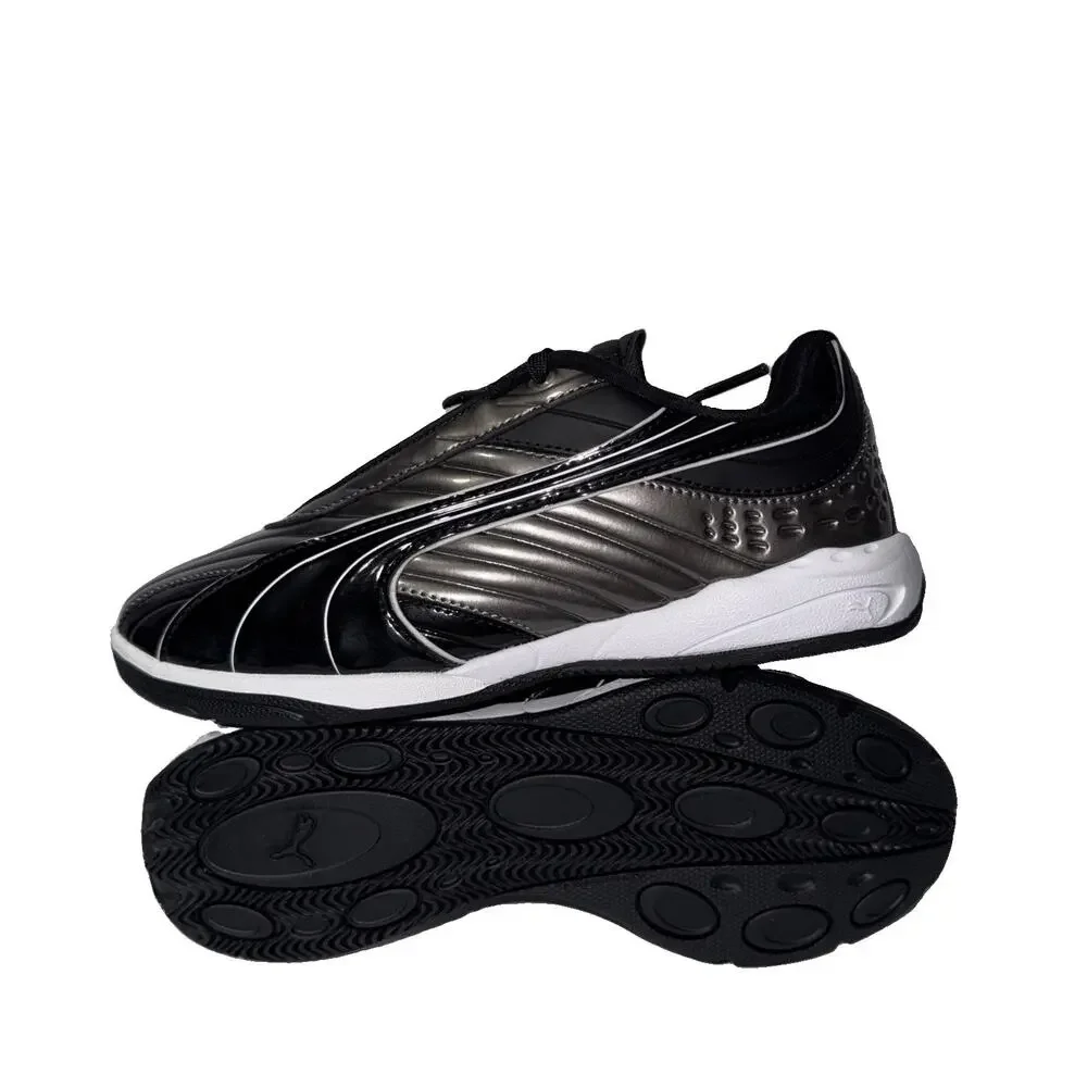 Puma V-S2 Goalgetter Youth Size 5 Silver Black Athletic Soccer Sneaker 403282-03